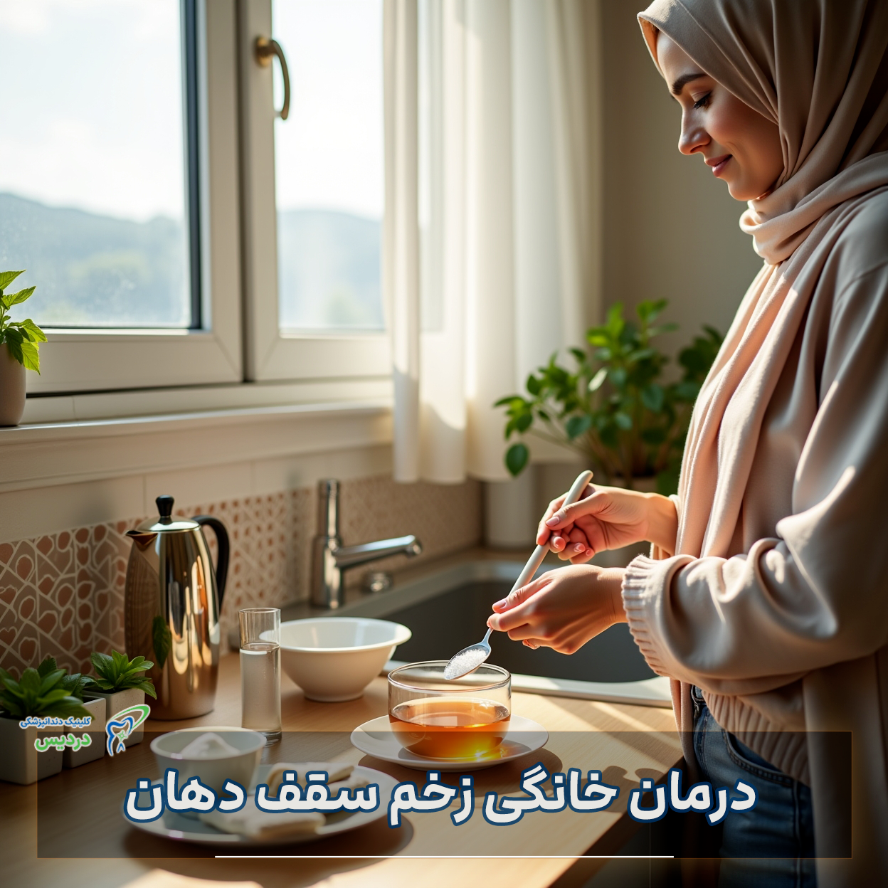 درمان های خانگی زخم سقف دهان