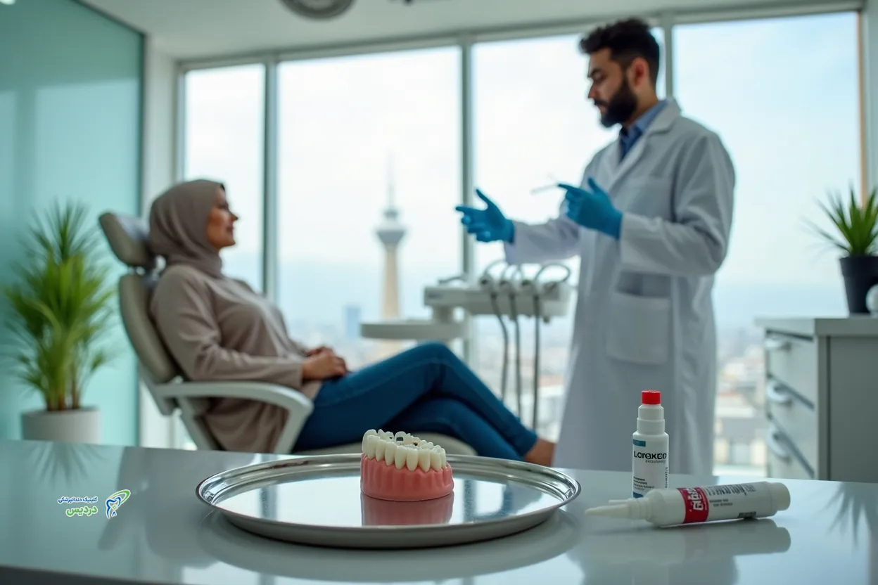 عدم استفاده از چسب قطره‌ای برای چسباندن روکش دندان و پیامدها