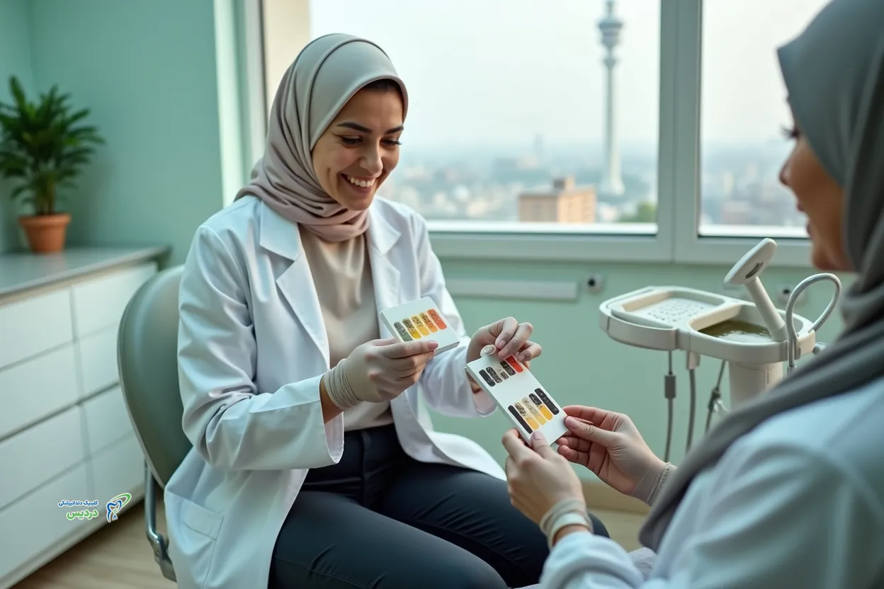 نمونه شفافیت و اپک بودن در رنگ بندی کامپوزیت کاریزما