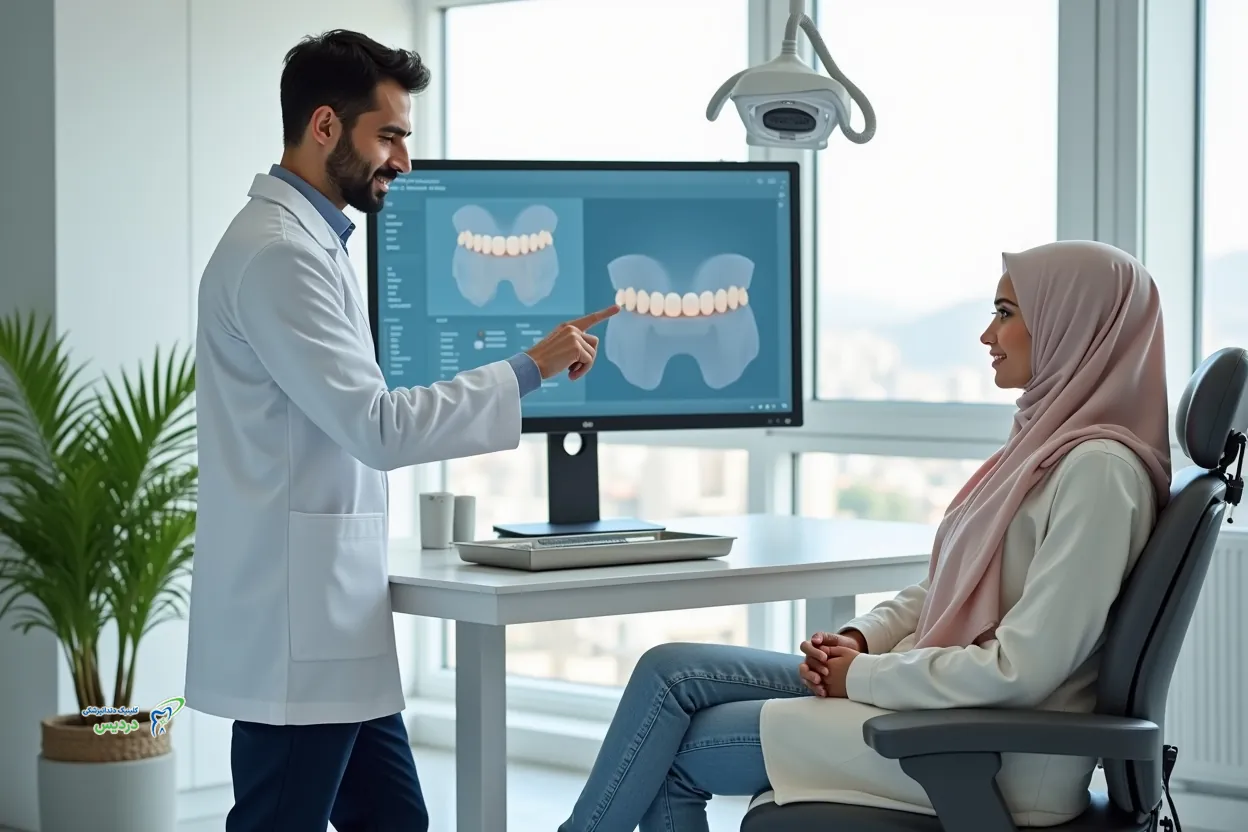 مقایسه تصویری ایمپلنت دیجیتال و ایمپلنت معمولی؛ گاید جراحی و برش لثه