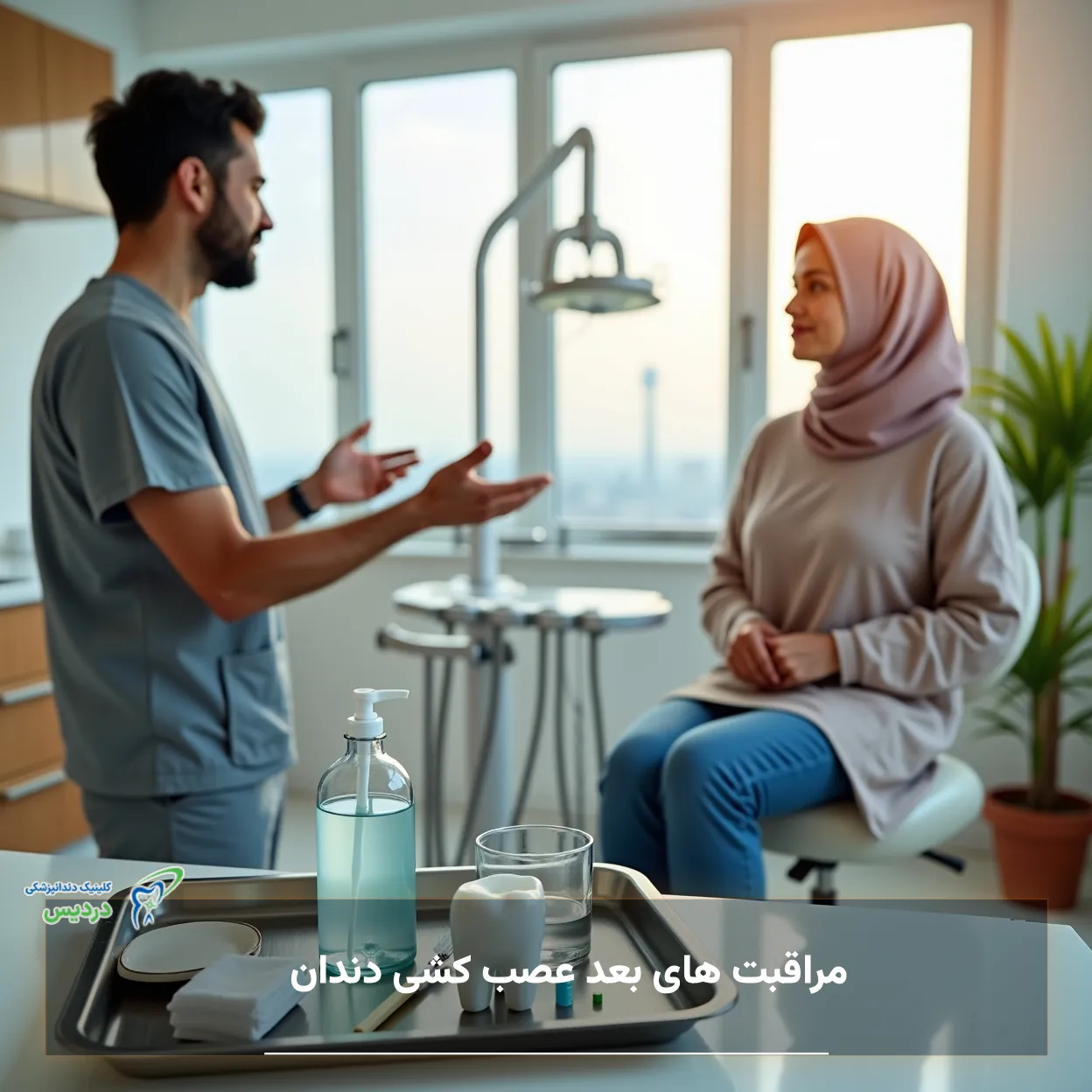 راهنمای تصویری مراقبت های بعد عصب کشی دندان