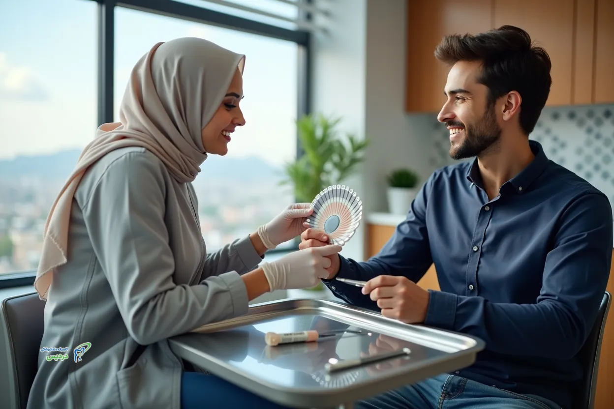 نمونه‌های رنگ و شفافیت در رنگ بندی کامپوزیت سارمکو