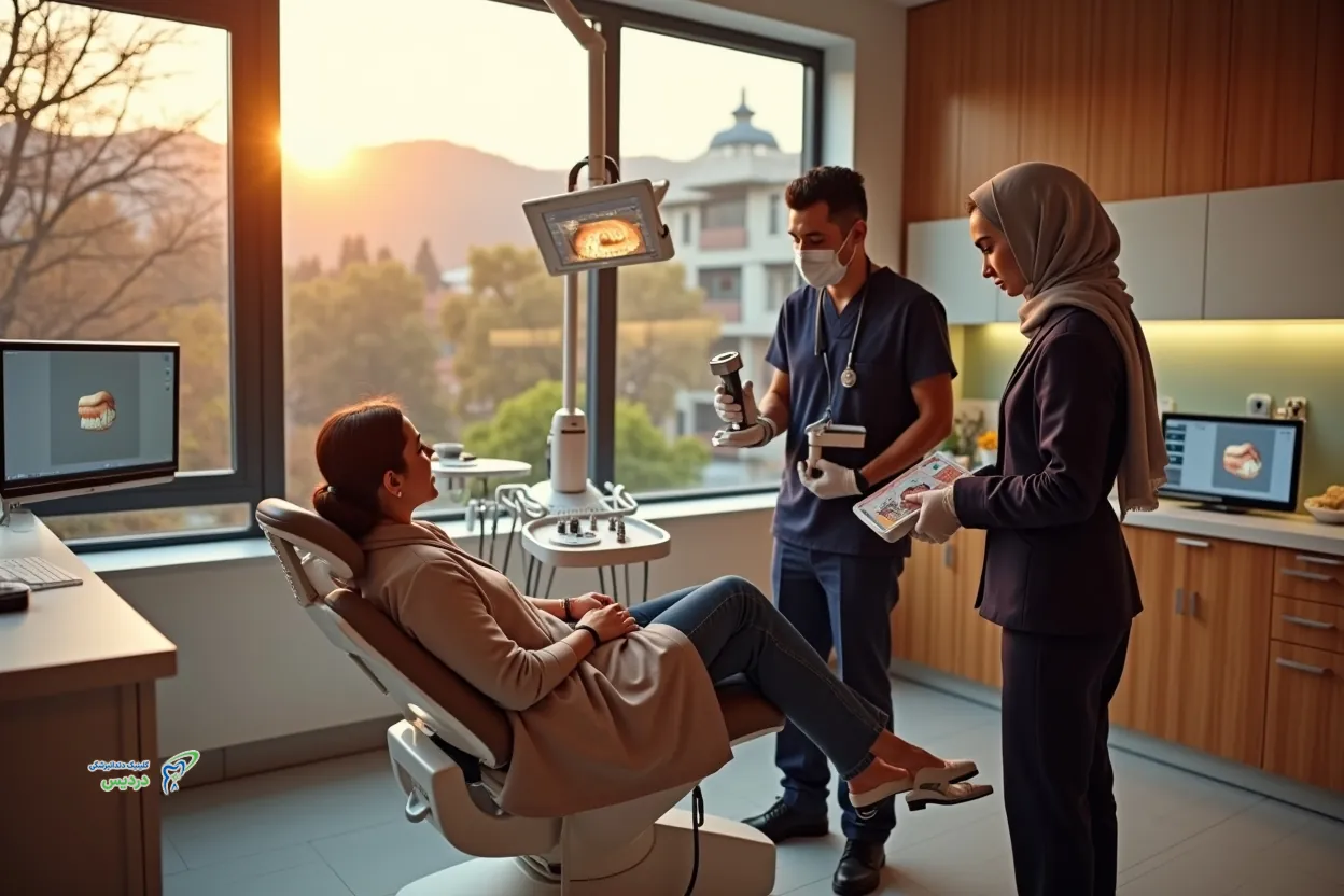 ایمپلنت فوری در سعادت آباد برای چند دندان و فک بی دندان