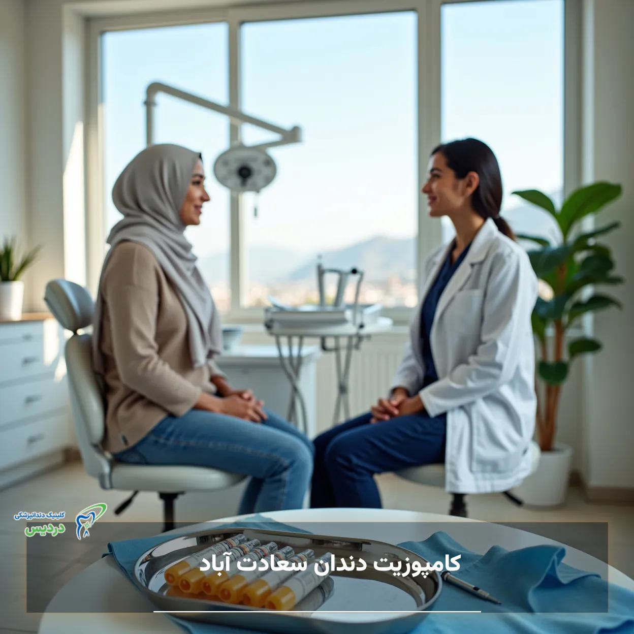 کامپوزیت دندان سعادت آباد در کلینیک دندانپزشکی دُردیس