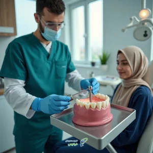 جرم گیری ایمپلنت دندان