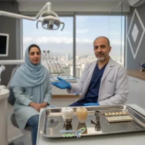 فرق روکش پی اف ام و زیرکونیا روی ایمپلنت