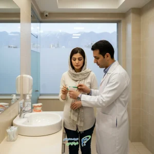 مسواک زدن بعد از ایمپلنت دندان