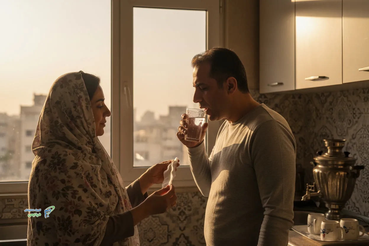 کنترل خونریزی بعد از ایمپلنت با گاز استریل و مراقبت های خانگی