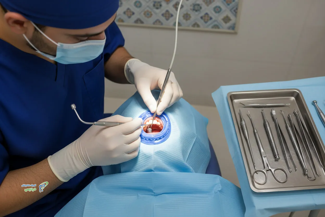 قالب گیری و ساخت روکش ایمپلنت دندان