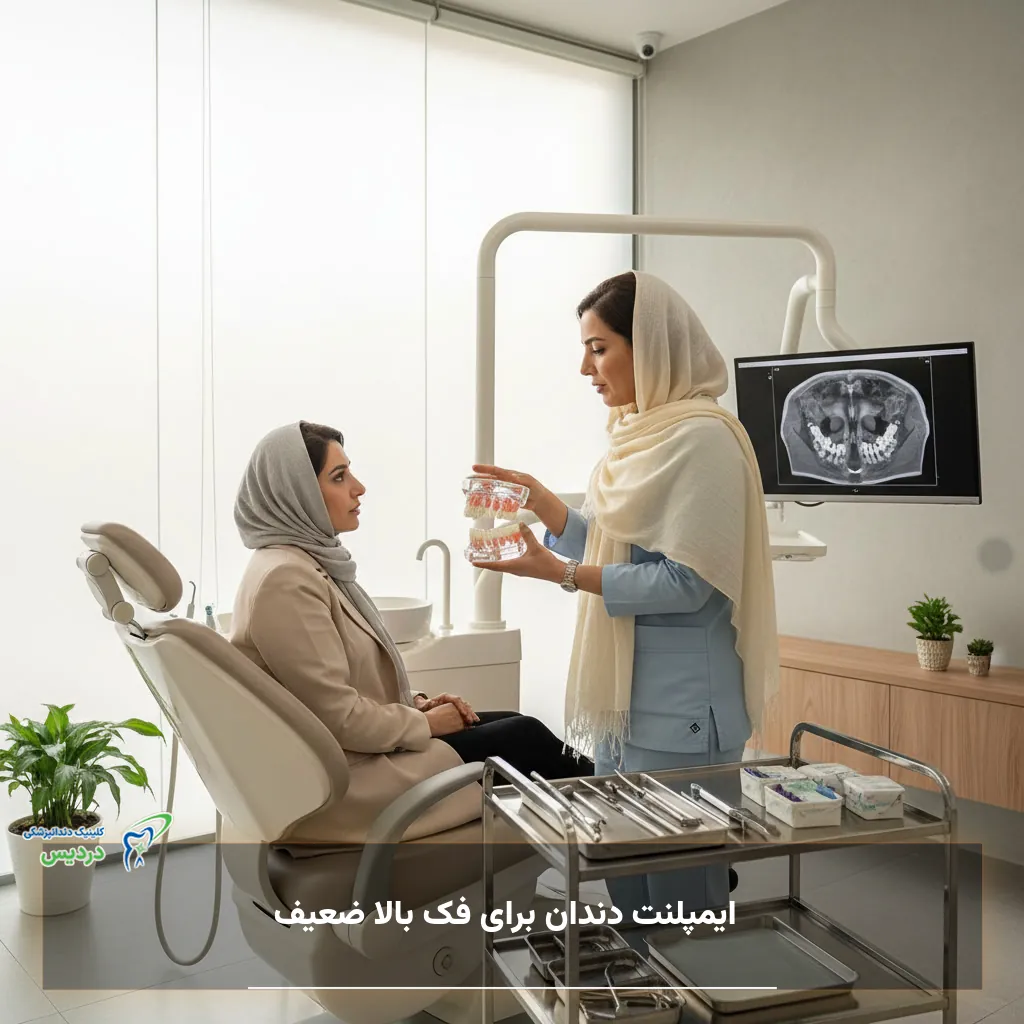 ایمپلنت دندان برای فک بالا ضعیف و بررسی شرایط استخوان