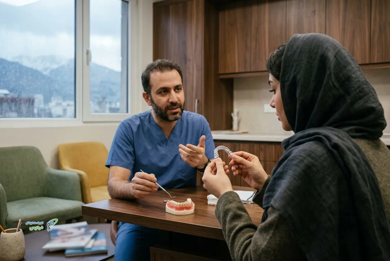 بررسی وضعیت دندان و لثه پیش از شروع ارتودنسی