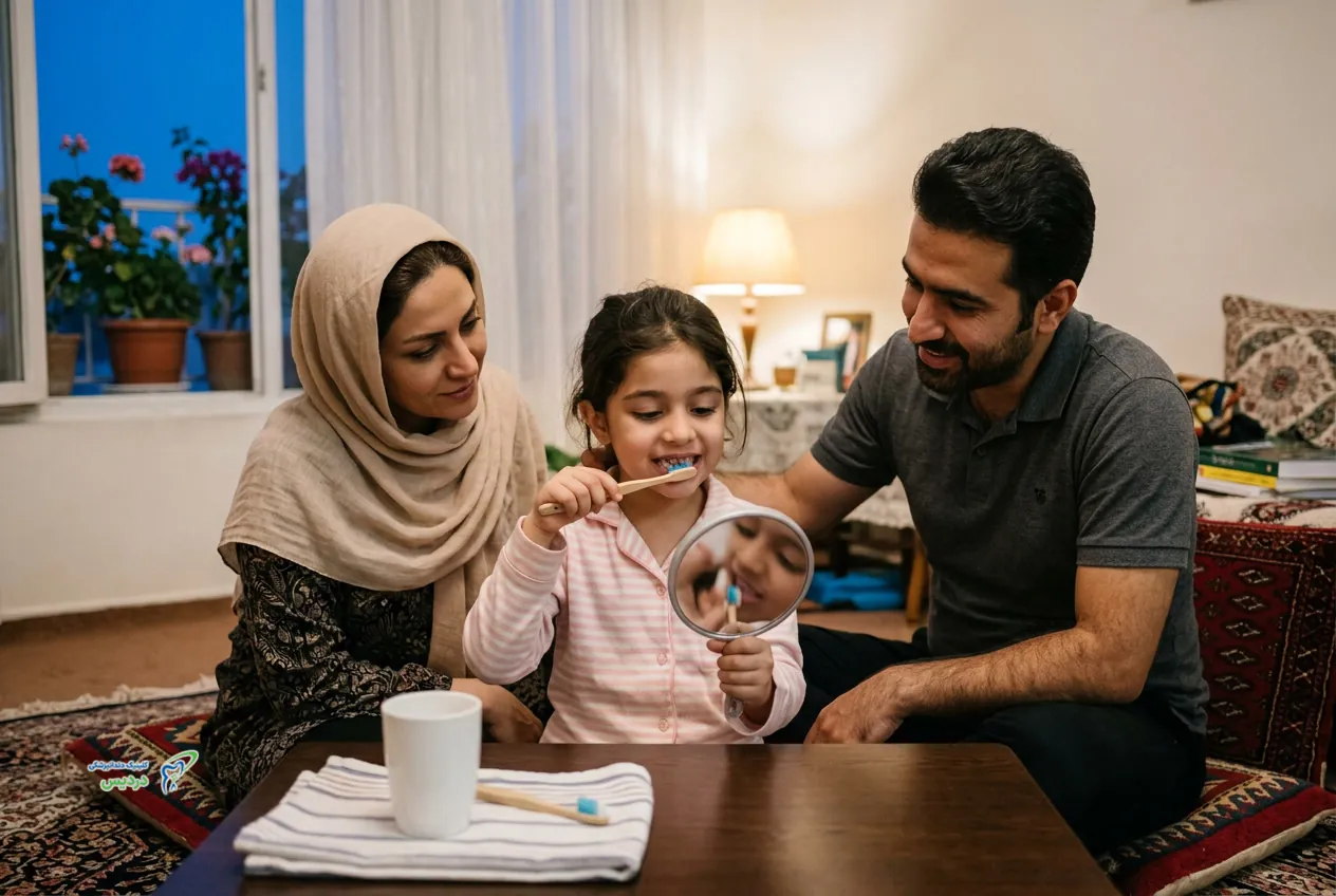 مراجعه کودک برای ارزیابی لبخند لثه‌ای